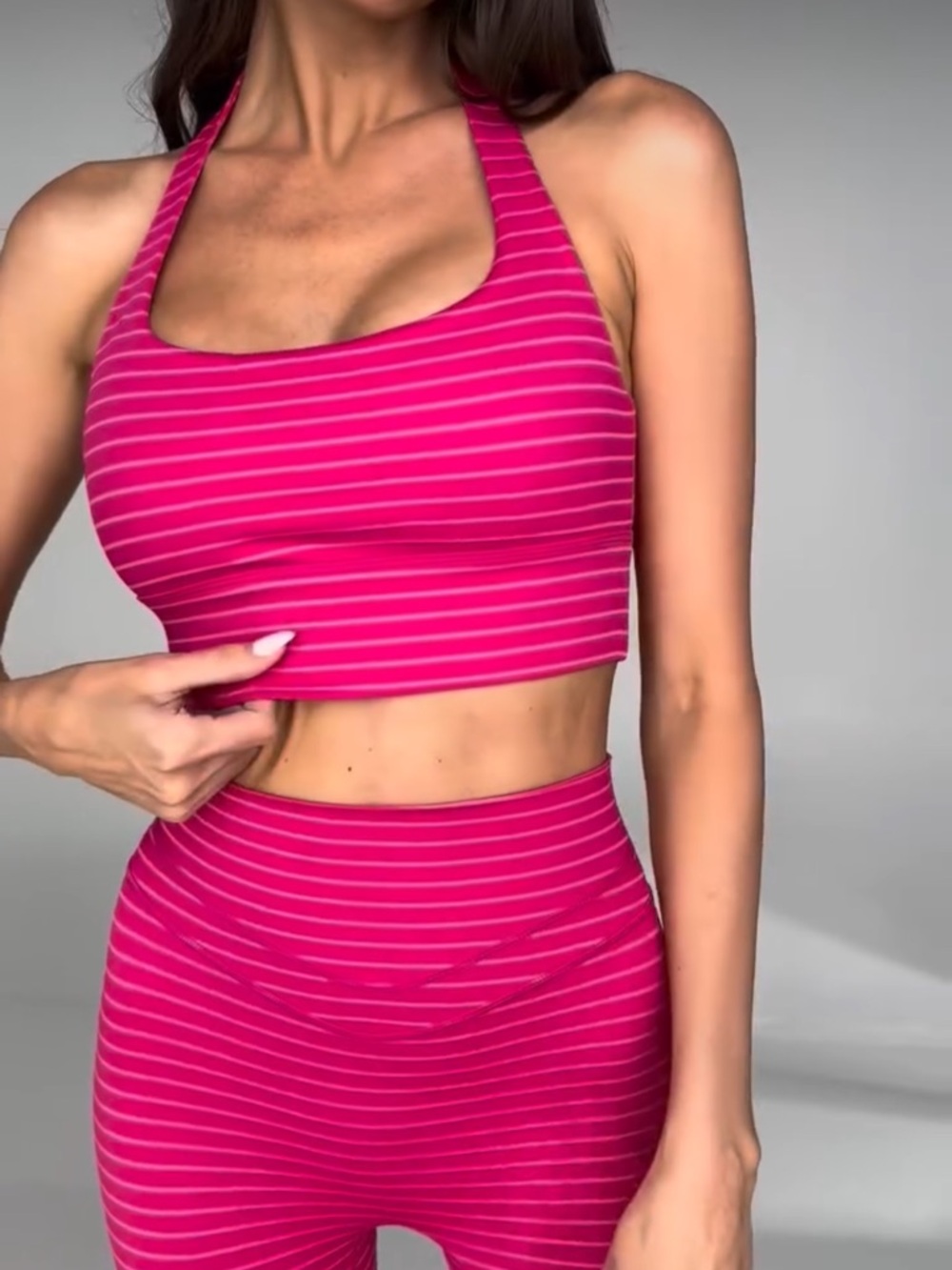 Vitality Halter Top in Pink Milkshake